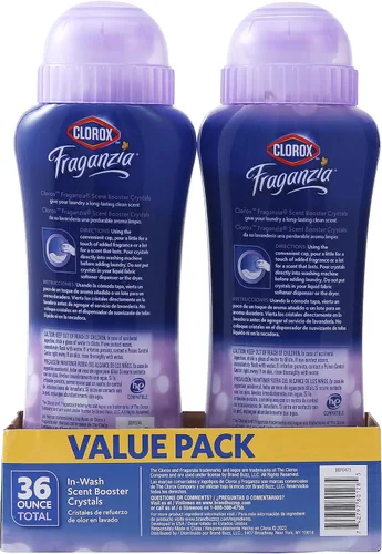 Miniatura 6 de Clorox Fraganzia - Cristales Potenciadores de Aroma para Lavandería con Aroma a Lavanda y Eucalipto - Perlas Ambientadoras Perfumadas para el Lavado