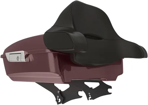 Miniatura 158 de King Tour Pack para Harley Alpine Green, cierre de paquete turístico, portaequipajes superior, soporte de montaje negro, placa de metal para Harley