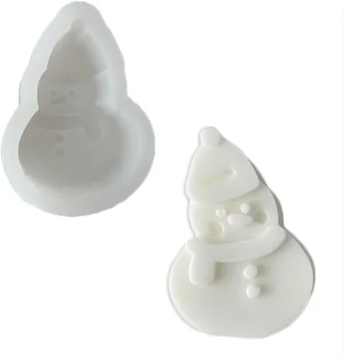 Miniatura 3 de Molde de silicona Freshie de coche con forma de árbol de Navidad de estrella para hacer jabón aroma perlas coche Freshie, colgante, vela, resina