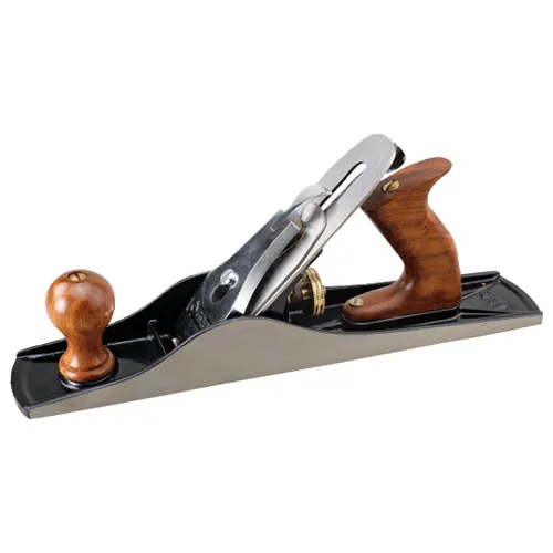 Groz 39702 JP/5 Jack Plane No. 5 con cortador de 1.969 in, longitud de 14 pulgadas, cepilladora manual ajustable con base de hierro fundido gris y