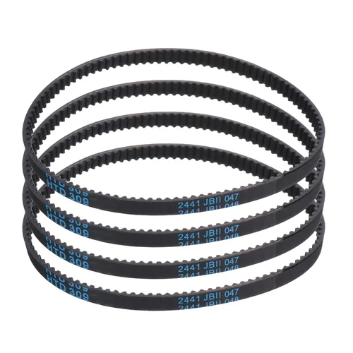 Miniatura 84 de uxcell 4pcs HTD-3M correa dentada de goma 60 dientes, 7.087 in de longitud de paso x 0.236 in de ancho x 0.094 in de altura, correa de distribución