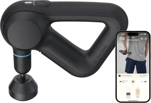 TheraGun Therabody Prime (5ª generación) - Pistola de masaje de terapia de percusión de tejido profundo, habilitada para Bluetooth, masajeador