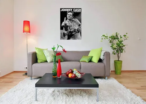 Miniatura 6 de Scorpio Posters Johnny Cash - Póster de San Quentin, con licencia oficial, 24 x 36 pulgadas