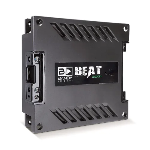Banda Audiopart BEAT 3001 Amplificador de coche 3000 W RMS Monoblock Clase D 1 Ohm Amplificador de audio de coche de rango completo, amplificador