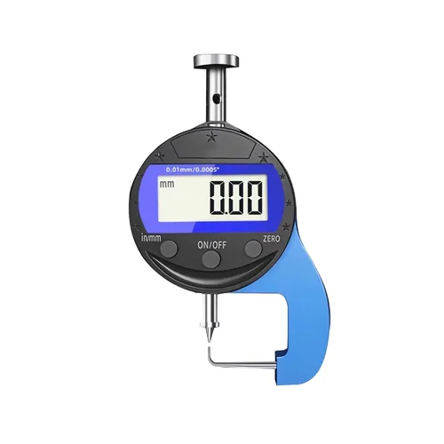 Miniatura 8 de Rango de medición de calibre de 0-10 mm0.0005 ''/0.000 in con pantalla LCD, medidor de grosor digital de conversión de unidades para cuero, papel