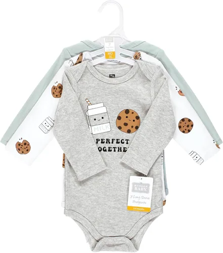 Miniatura 22 de Hudson Baby Body unisex de algodón de manga larga para bebé, leopardo rosa rojo