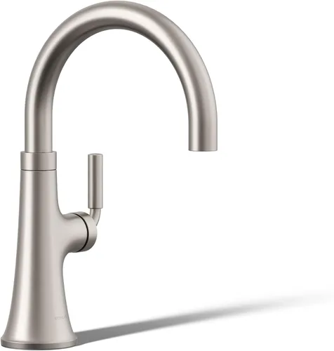 Miniatura 15 de KOHLER 23767-BL Grifo de tono de barra de cocina de un solo mango, grifo de fregadero de preparación, grifo de barra húmeda, grifo para fregadero