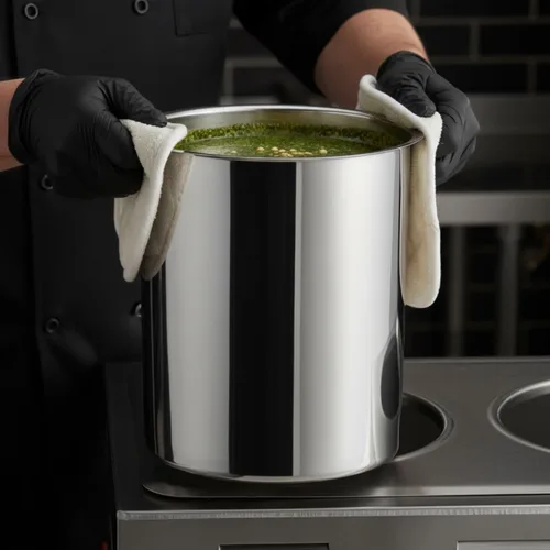 Miniatura 2 de TrueCraftware - Olla de acero inoxidable de 8-1/4 cuartos de galón - para calentador de salsas y sopa, olla de sopa, estación de sopa aplicable a Pot