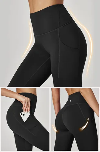 Miniatura 4 de Ewedoos Women's Fleece Lined Leggings with Pockets Winter Thermal Leggings for Women High Waisted Yoga Warm Leggings