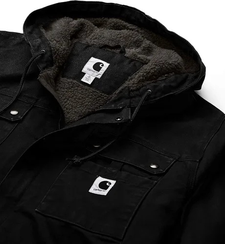 Miniatura 4 de Carhartt - Chaqueta con forro de sherpa prelavado y ajuste suelto para hombre