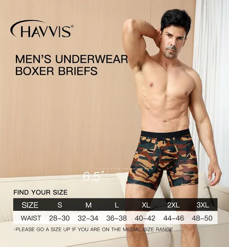 Miniatura 6 de HAVVIS Calzoncillos tipo bóxer de viscosa de bambú para hombre, ropa interior suave y cómoda para hombre, paquete múltiple