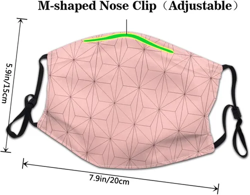 Miniatura 5 de Aisquw Shinobu Kocho Men WomenS Face Mask Filter Washable Dust-Proof Face Cover Balaclava Reusable