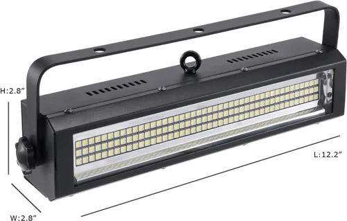 Miniatura 2 de MFL. S100 132-LED Luz estroboscópica de escenario de 132 LED, iluminación de escenario blanca brillante, luz ciega y de lavado, luces de DJ