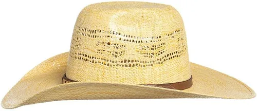 Miniatura 3 de M&F Western Products Youth Twister Toast Bangora Cool Hand Luke - Sombrero de paja prearrugado marrón M, Beige Bronceado