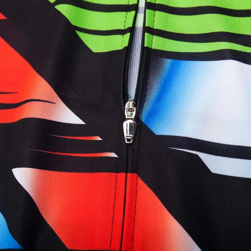 Miniatura 54 de Nuevo Pro cremallera completa hombres ciclismo Jersey manga corta Riding Shirt USA