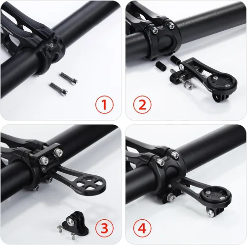 Miniatura 2 de Soporte de bicicleta para Wahoo Elemnt, Bolt, Roam, Mini - Soporte de computadora de bicicleta de aleación de aluminio ajustable
