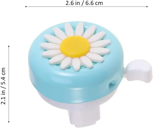 Miniatura 2 de Wakauto 1 campana de bicicleta de hierro fuerte seguro patrón de crisantemo lindo anillo de bicicleta Bell accesorio de bicicleta para niños niños 1