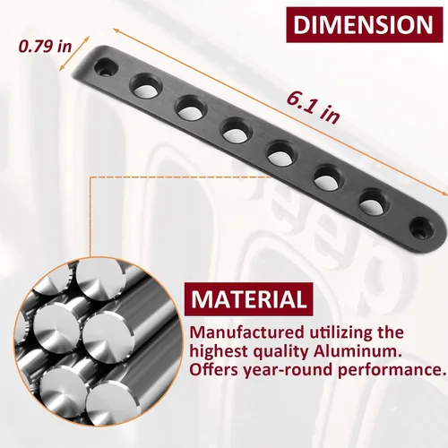 Miniatura 5 de Insertos de Cubierta de Manijas de Puerta Lateral Trim Compatible con Accesorios Jeep Wrangler JK JKU Liberty Sahara y Unlimited 2007-2018 Manijas