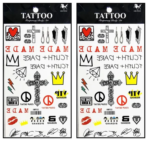 Miniatura 24 de Tatuajes 2 hojas de fantasía ángel águila pájaro alas temporales tatuajes adhesivos falsos cuerpo brazo pecho hombro tatuajes para adolescentes, 32.