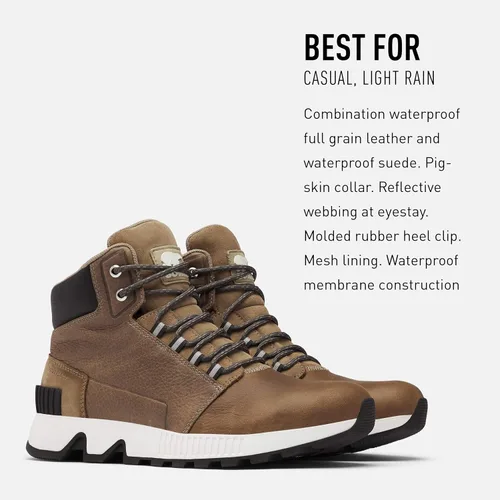 Miniatura 3 de Sorel Tenis impermeables Mac Hill Mid LTR para hombre, Nieve
