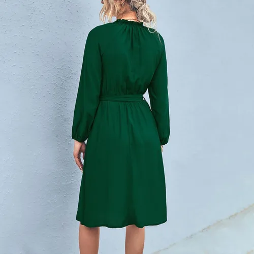 Miniatura 5 de Vestidos de otoño para mujer, vestidos de invitados de boda para mujer, vestidos semiformales para mujer, otoño e invierno, moda casual