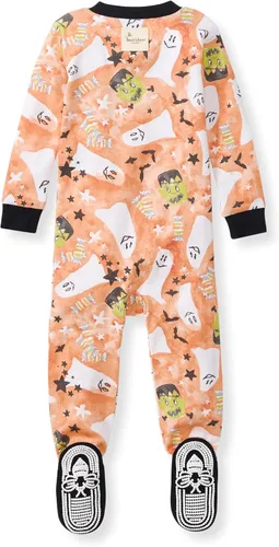 Miniatura 11 de Burt's Bees Baby Pijama para bebé niña, 100% algodón orgánico, pijama de una pieza, overol diagonal con cremallera, ajuste cómodo