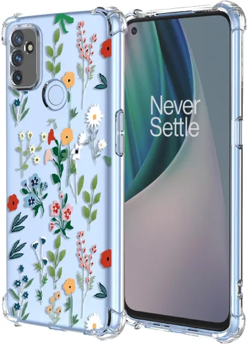 Miniatura 32 de Funda para OnePlus Nord CE 2 Lite 5G Clear Flower Phone Case Soft TPU a prueba de golpes, antiarañazos, funda protectora para 1+Nord CE2 Lite 5G