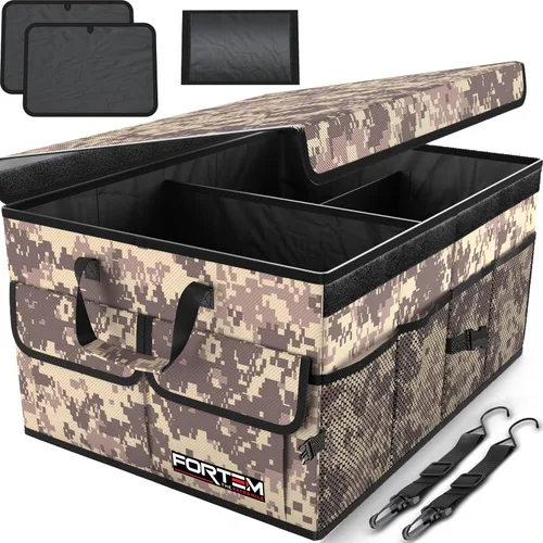 Miniatura 12 de FORTEM Organizador de maletero para SUV, organizador de maletero de automóvil, almacenamiento plegable, accesorios de coche para mujeres y hombres
