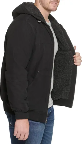 Miniatura 4 de Levi's Men's Workwear Cotton Canvas Hoody Bomber Jacket (Regular & Big & Tall Sizes)