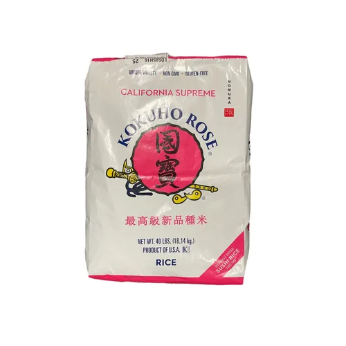 Kokuho Rose, arroz blanco de grano medio cultivado en California de primera calidad (5, 10, 15, 40 libras) (40 libras)