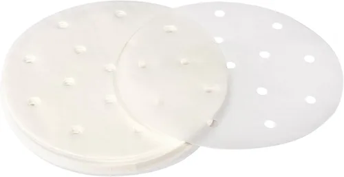 uxcell 100 piezas de papel pergamino para freidora de aire, forro redondo de 6 pulgadas, papel de hornear antiadherente para freidoras de aire,