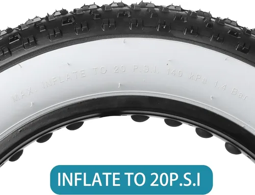 Miniatura 7 de Neumático de Reemplazo para Bicicleta de Llanas Anchas Hycline: Neumáticos Plegables MTB de Alto Rendimiento y Resistente al Desgaste de 26 x 4