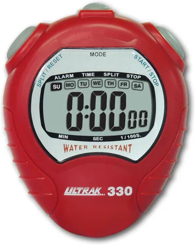 Ultrak Cronómetro con temporizador acumulativo de pantalla jumbo Rojo
