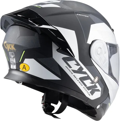 Miniatura 6 de Casco integral para hombres y mujeres adultos con protector solar ahumado Tonto Negro Racing
