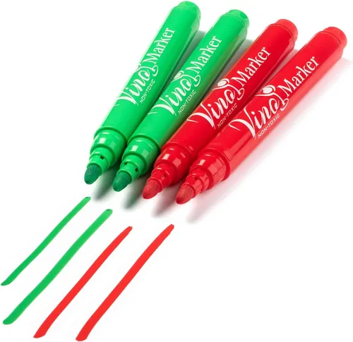 Miniatura 2 de Rotuladores de vino para copas de vino, marcadores de bebidas lavables, perfectos para fiestas de vacaciones, accesorios de bar en casa, regalos