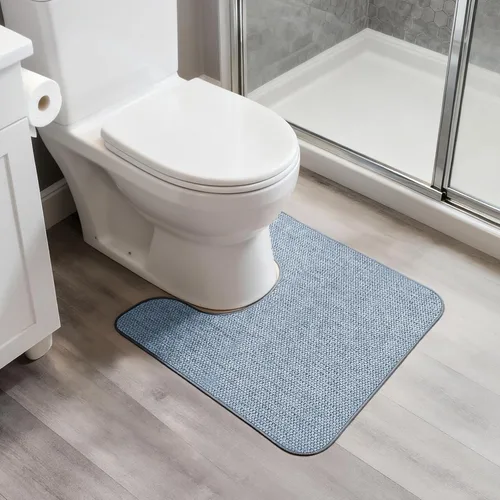 Miniatura 52 de Bosap Alfombra de Baño, Alfombras Corredoras de Baño Ultra Delgadas, Alfombras de Baño Grandes para Baño, Secado Rápido, Antideslizante, Lavable a