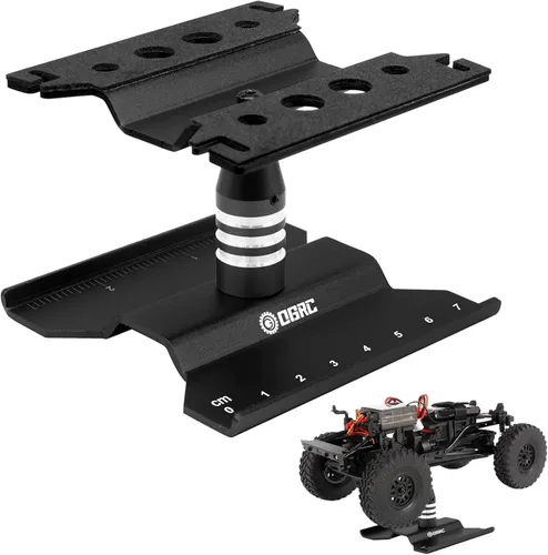 Soporte de trabajo RC Estación de trabajo para reparación de automóvil a control remoto para SCX24 TRX4M FCX24 escala 1/16 1/18 1/24 RC Truck Negro