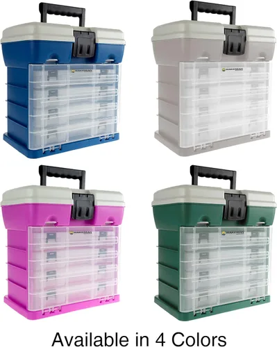 Miniatura 5 de Wakeman - Organizador de caja de aparejos de plástico duradero y suministros para manualidades