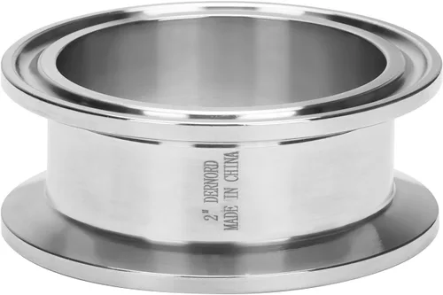 Miniatura 7 de Dernord - Tubo de bobina sanitaria con extremos de abrazadera, tubo redondo liso de acero inoxidable 304 con abrazadera triple de 5.08 cm