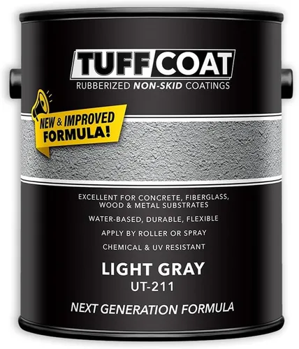 Miniatura 14 de Tuff Coat UT-213 Gris Medio - 5 Galones: Revestimiento sumergible, a base de agua, de goma antideslizante