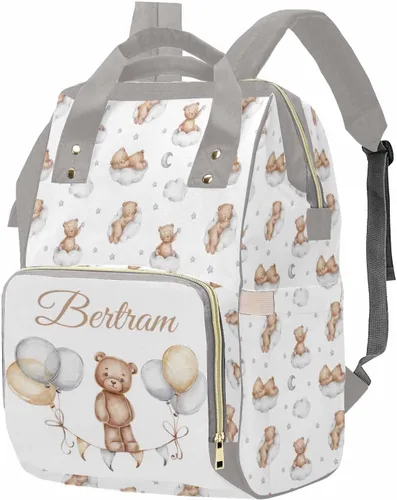 Miniatura 11 de M YESCUSTOM Bolsa de pañales personalizada con nombre para mamá, mujer, esposa, mochila personalizada, 0625-12, Mochilas Daypack