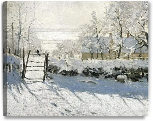 Miniatura 41 de Pinturas clásicas mundiales de Claude Monet Impresión giclée sobre lienzo alargado, pieza de galería para colgar y decorar el hogar, The CliffWalk