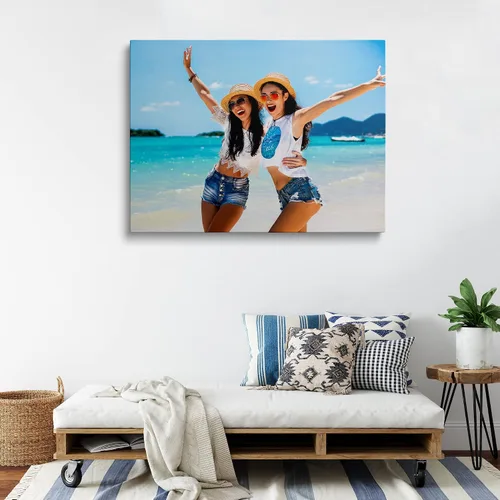 Miniatura 8 de Chexin Impresiones en lienzo personalizadas con tus fotos, imágenes personalizadas personalizadas para familia, boda, festival, mascota, póster, 8 x