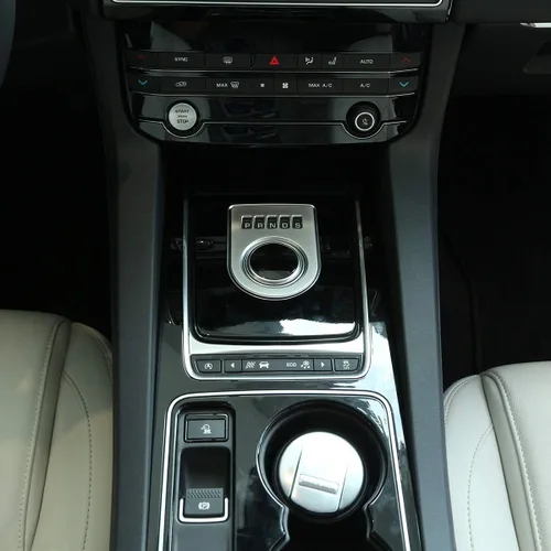 Miniatura 4 de YIWANG Cubierta de botón de palanca de cambios interior de coche ABS cromado para Jaguar XF XE F-PACE X761 X760 2016-2018