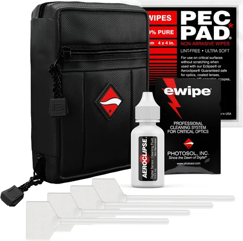Miniatura 10 de Photographic Solutions Kit de supervivencia digital - Hisopos de sensor tipo 3 (0.945 in), toallitas fotográficas PEC-PAD, paquete de limpieza