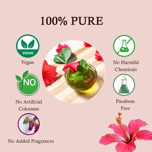 Miniatura 4 de Hibisco Puro(Rosa-sinensis) Polvo para Cabello (Limpiador suave y nutritivo) y Piel - 100 Gms