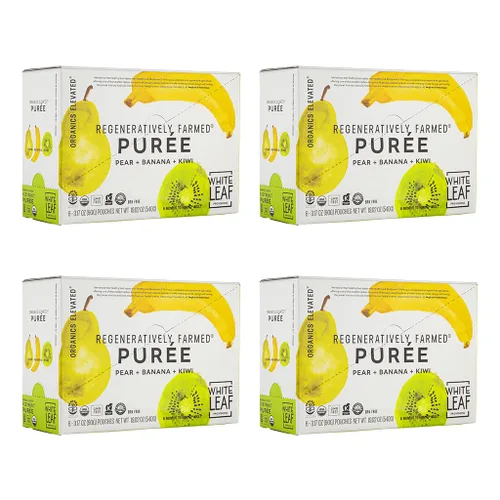 Miniatura 9 de White Leaf Provisions Purés Orgánicos / Bolsas de Comida para Bebés - Frutas, Verduras y Cereales, Snack para Niños, Cultivado de Manera