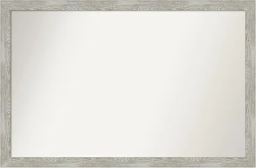 Miniatura 69 de Amanti Art Espejo de baño gris para sobre el fregadero, 31 x 48 pulgadas, espejo de tocador rectangular estrecho de color gris, marco de madera