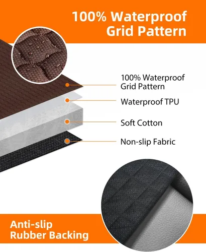 Miniatura 6 de PETICON Funda para compartimiento de carga para SUV para perros, forro de carga para mascotas impermeable, alfombra para asiento de perros para SUV