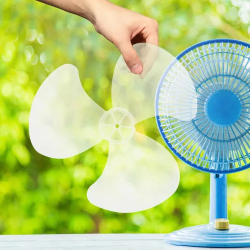 Miniatura 3 de Cuchillas de ventilador de mesa, hoja de plástico universal de 16 pulgadas, 3 hojas, repuesto para el hogar, pedestal de pie, ventilador blanco